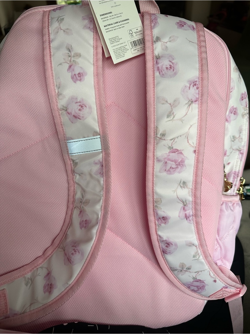 LoveShackFancy │ Yoobi Ribbon Rosa Backpack - Picture 2 of 6